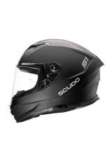 Scudo S1 Full Face Kapalı Güneş Vizörlü Motosiklet Kaskı Ece 22.06 Sertifikalı Mat Siyah XXL