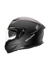 Scudo S1 Full Face Kapalı Güneş Vizörlü Motosiklet Kaskı Ece 22.06 Sertifikalı Mat Siyah XXL