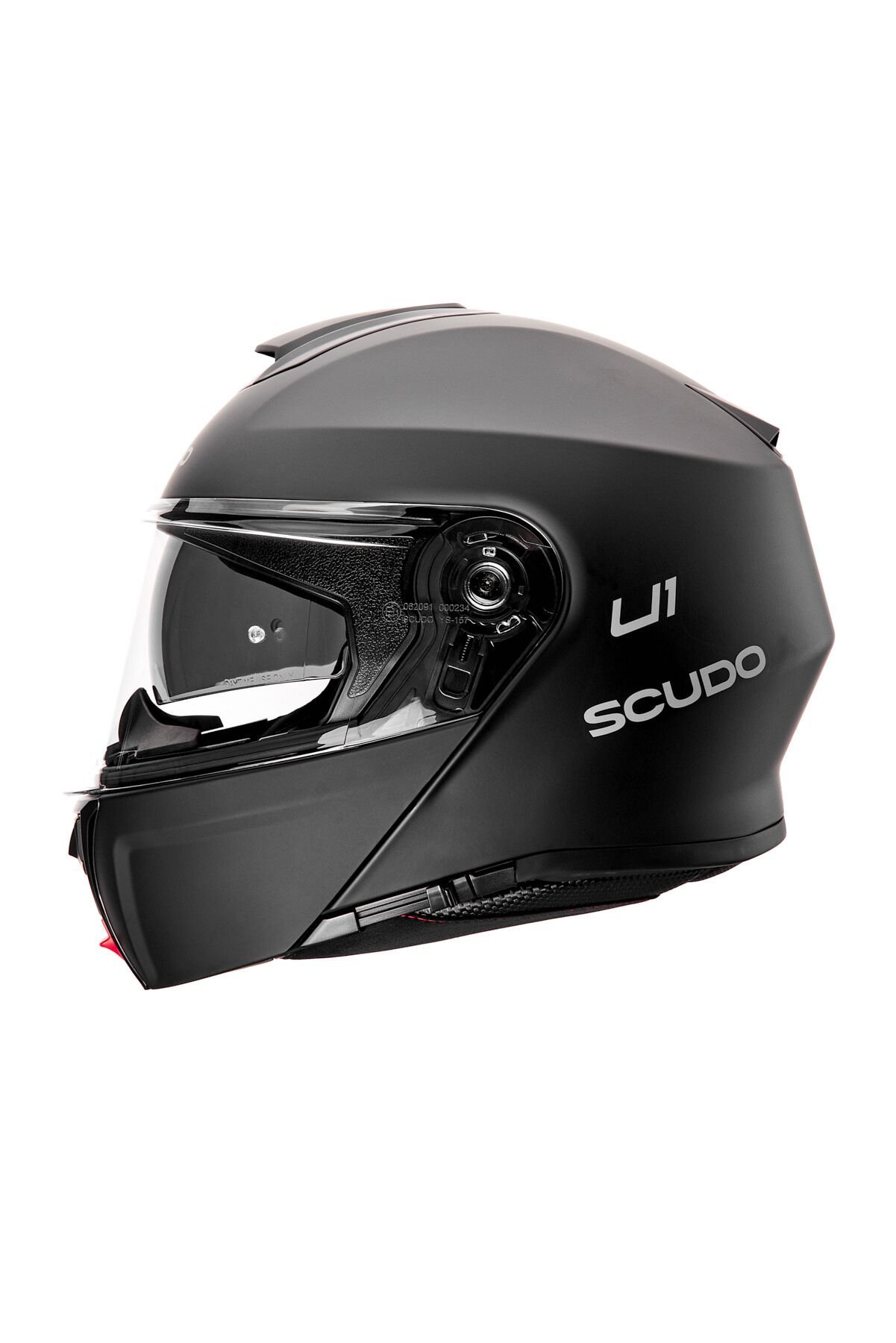 Scudo U1 Modüler Çene Açılır Güneş Vizörlü Motosiklet Kaskı Ece 22.06 Sertifikalı Mat Siyah