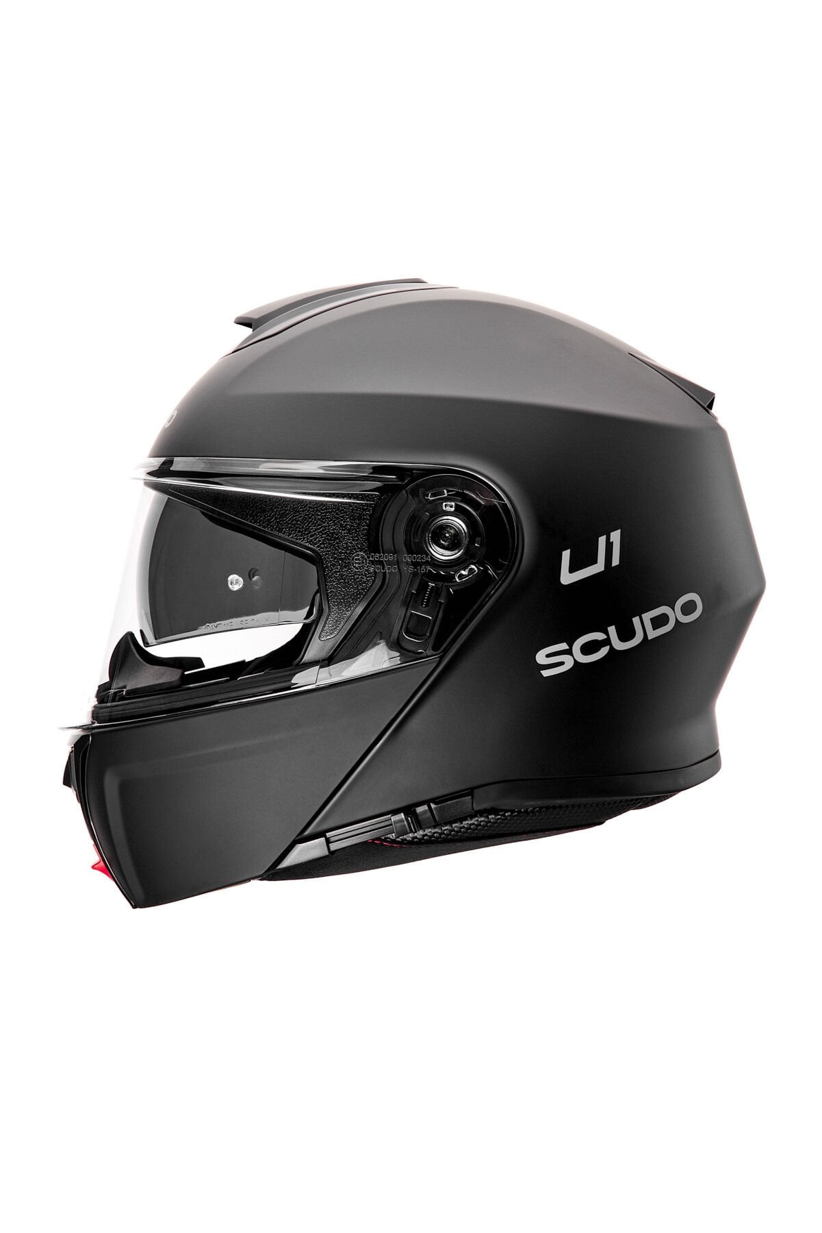 Scudo U1 Modüler Çene Açılır Güneş Vizörlü Motosiklet Kaskı Ece 22.06 Sertifikalı Mat Siyah