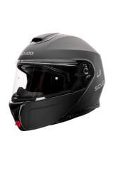 Scudo U1 Modüler Çene Açılır Güneş Vizörlü Motosiklet Kaskı Ece 22.06 Sertifikalı Mat Siyah