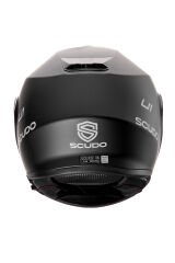 Scudo U1 Modüler Çene Açılır Güneş Vizörlü Motosiklet Kaskı Ece 22.06 Sertifikalı Mat Siyah XL