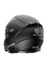 Scudo O1 Open Face Çene Açık Güneş Vizörlü Motosiklet Kaskı Ece 22.06 Sertifikalı Mat Siyah