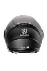 Scudo O1 Open Face Çene Açık Güneş Vizörlü Motosiklet Kaskı Ece 22.06 Sertifikalı Mat Siyah