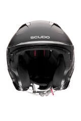 Scudo O1 Open Face Çene Açık Güneş Vizörlü Motosiklet Kaskı Ece 22.06 Sertifikalı Mat Siyah