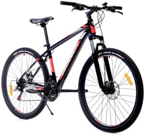 Geotech Mode 27,5 Jant 21 Vites Dağ Bisikleti - Siyah/Kırmızı/Gri - 43 cm