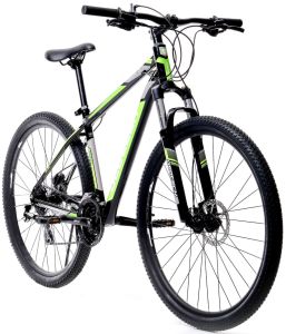 Geotech Mode 2 29 Jant 24 Vites Dağ Bisikleti - Siyah /Yeşil /Gri - 45 cm