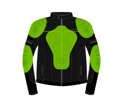 Scudo Vivaldi 4 Mevsim Motosiklet Ceketi - Siyah/Siyah - 3XL