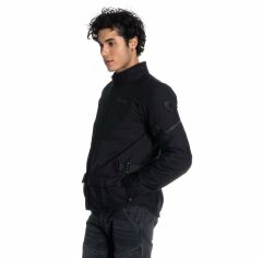 Scudo Vivaldi 4 Mevsim Motosiklet Ceketi - Siyah/Siyah - 3XL