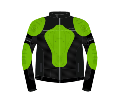 Scudo Vivaldi 4 Mevsim Motosiklet Ceketi - Siyah/Siyah - 4XL