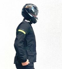 Scudo Vivaldi 4 Mevsim Motosiklet Ceketi - Siyah/Sarı - 2XL