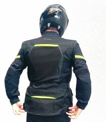 Scudo Vivaldi 4 Mevsim Motosiklet Ceketi - Siyah/Sarı - 2XL