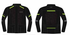 Scudo Vivaldi 4 Mevsim Motosiklet Ceketi - Siyah/Sarı - 3XL
