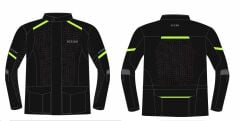 Scudo Vivaldi 4 Mevsim Motosiklet Ceketi - Siyah/Sarı - 5XL