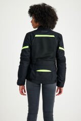 Scudo Vivaldi 4 Mevsim Kadın Motosiklet Montu - Siyah/Sarı