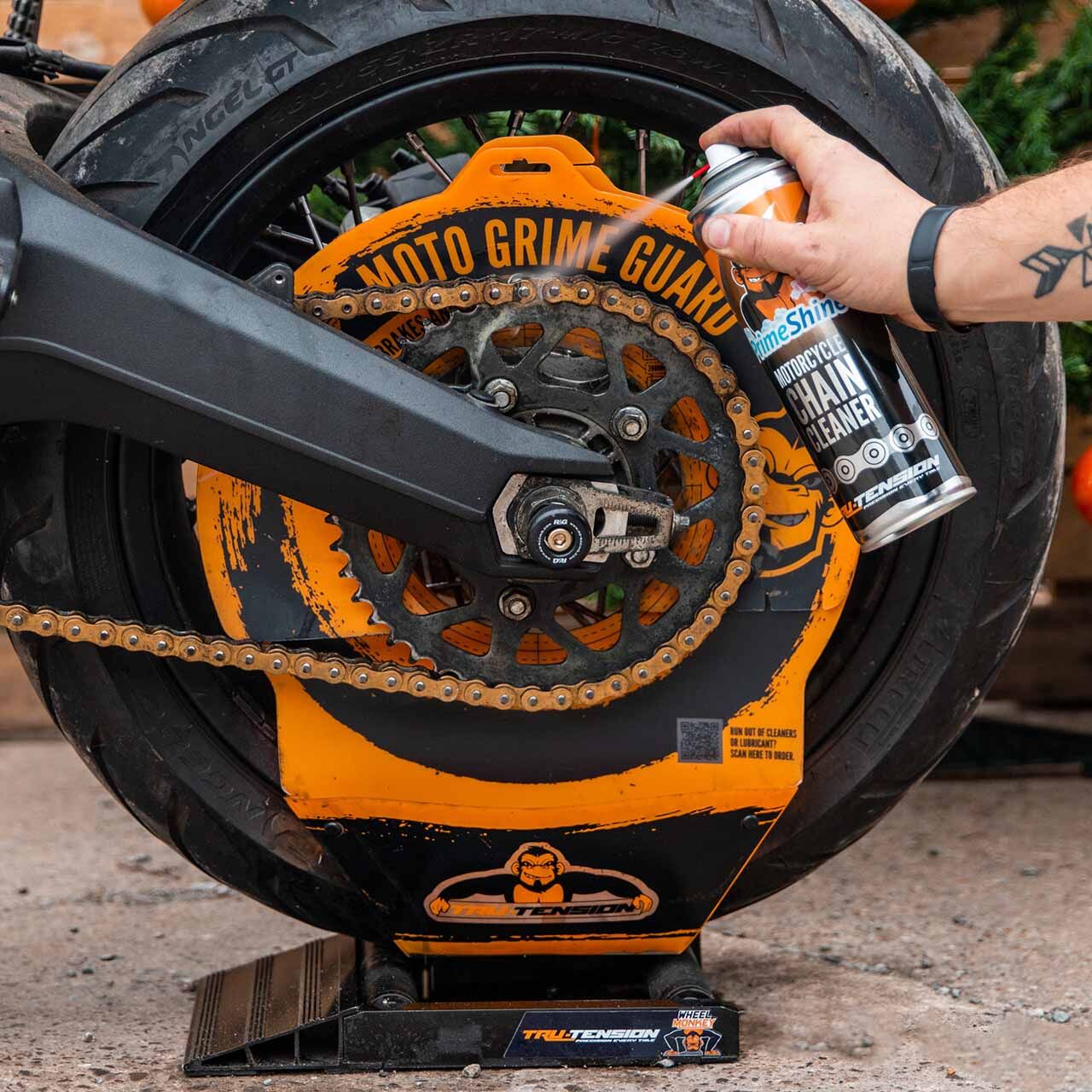 Tru-Tension M043 Moto Grime Guard Motosiklet Disk Koruma Bakım Kılıfı