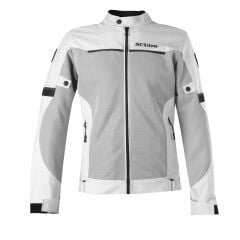 Scudo Milano Gri Yazlık Fileli Erkek Motosiklet Ceketi - 5XL