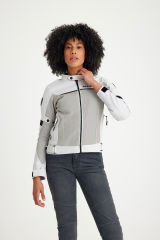 Scudo Paris Gri Yazlık Fileli Kadın Motosiklet Montu