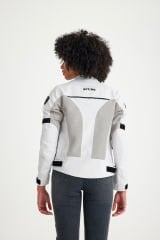 Scudo Paris Gri Yazlık Fileli Kadın Motosiklet Montu