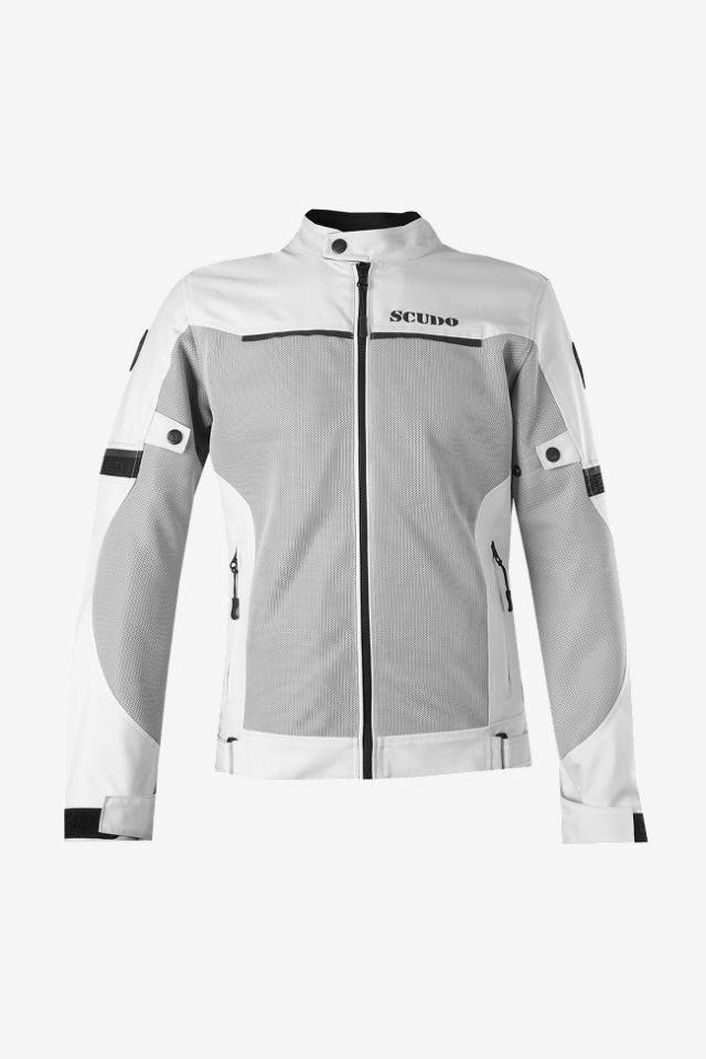 Scudo Paris Gri Yazlık Fileli Kadın Motosiklet Montu 2XL