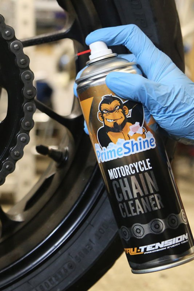 Tru-Tension M010 PrimeShine Chain Cleaner 500ml Motosiklet Zincir Temizleme Spreyi