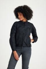 Scudo Paris Siyah Yazlık Fileli Kadın Motosiklet Montu