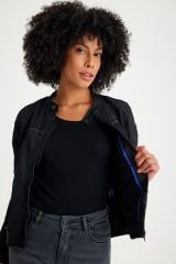 Scudo Paris Siyah Yazlık Fileli Kadın Motosiklet Montu