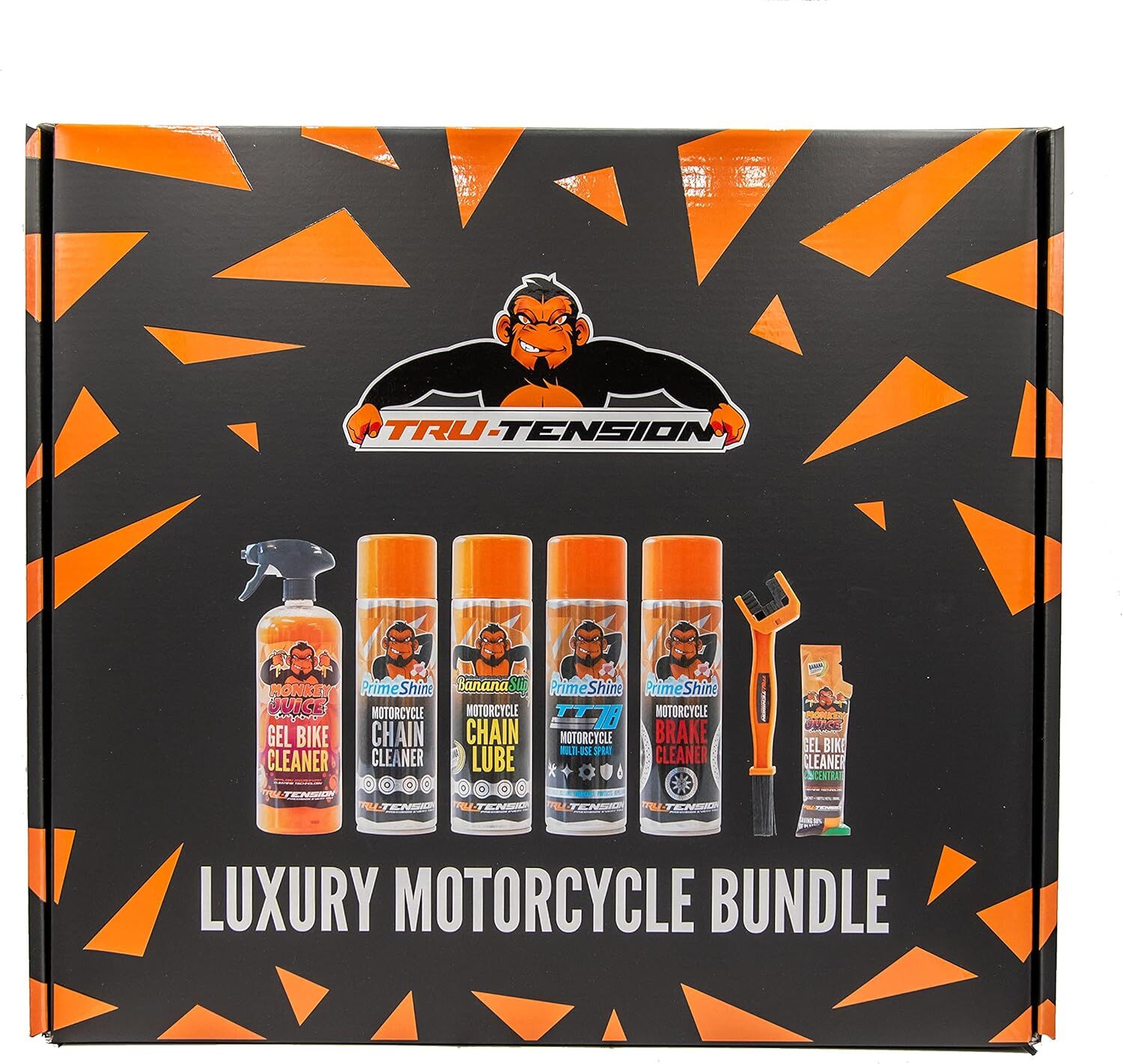 Tru-Tension M020 Luxury Moto Bundle Motosiklet Tezmizlik ve Bakım Seti