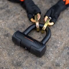 Tru-Tension M155 10 mm X 1.5 m High Security Chain Lock Yüksek Güvenlikli Motosiklet Zincir Kilidi