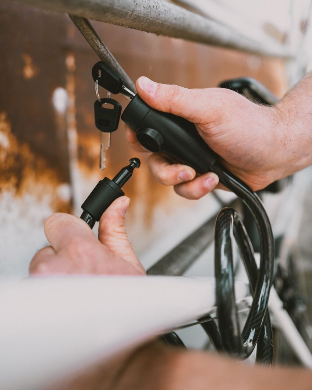 Tru-Tension BC114 Bike Lock 12 mm X 1.5 m Anahtarlı Bisiklet Kilidi