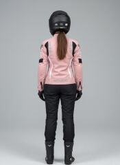 Scudo Lyon Pembe 4 Mevsim Kadın Motosiklet Montu