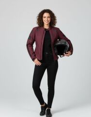 Scudo Lyon Mor 4 Mevsim Kadın Motosiklet Montu