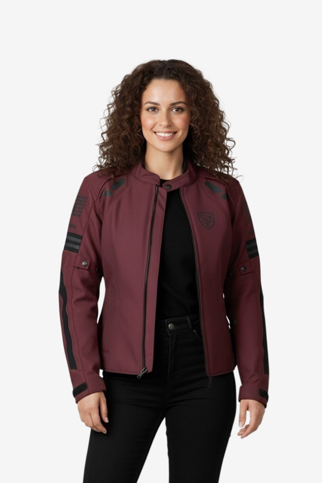 Scudo Lyon Mor 4 Mevsim Kadın Motosiklet Montu XS