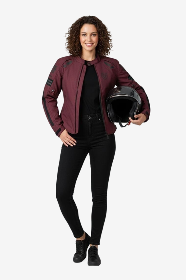 Scudo Lyon Mor 4 Mevsim Kadın Motosiklet Montu XS