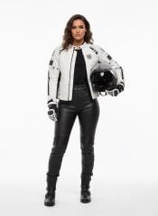 Scudo Lyon Gri 4 Mevsim Kadın Motosiklet Montu