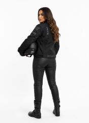 Scudo Lyon Siyah 4 Mevsim Kadın Motosiklet Montu