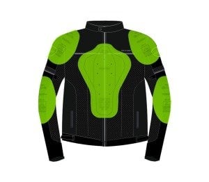 Scudo Rio Siyah 3 Mevsim Erkek Motosiklet Montu 6XL