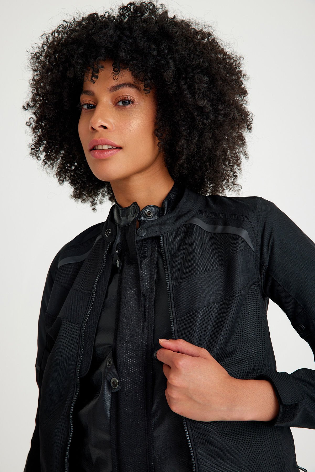 Scudo Tokyo Siyah 3 Mevsim Kadın Motosiklet Montu XS