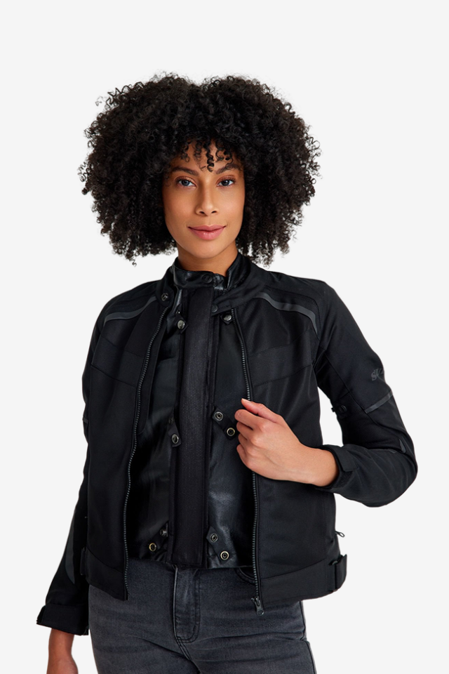 Scudo Tokyo Siyah 3 Mevsim Kadın Motosiklet Montu XS