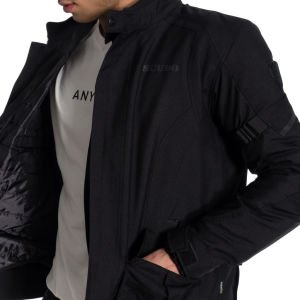 Scudo Vivaldi 4 Mevsim Motosiklet Montu - Siyah/Siyah 2XL