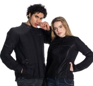 Scudo Vivaldi 4 Mevsim Motosiklet Montu - Siyah/Siyah 2XL