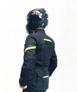 Scudo Vivaldi 4 Mevsim Motosiklet Montu - Siyah/Sarı