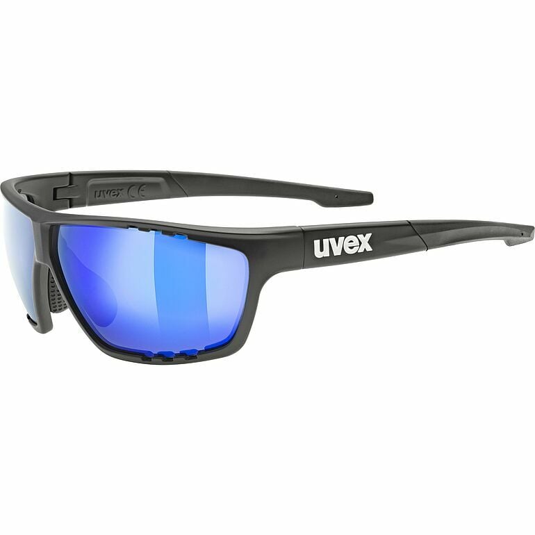 Uvex Sportstyle 706 Bisiklet Gözlüğü - Mat siyah / Mavi