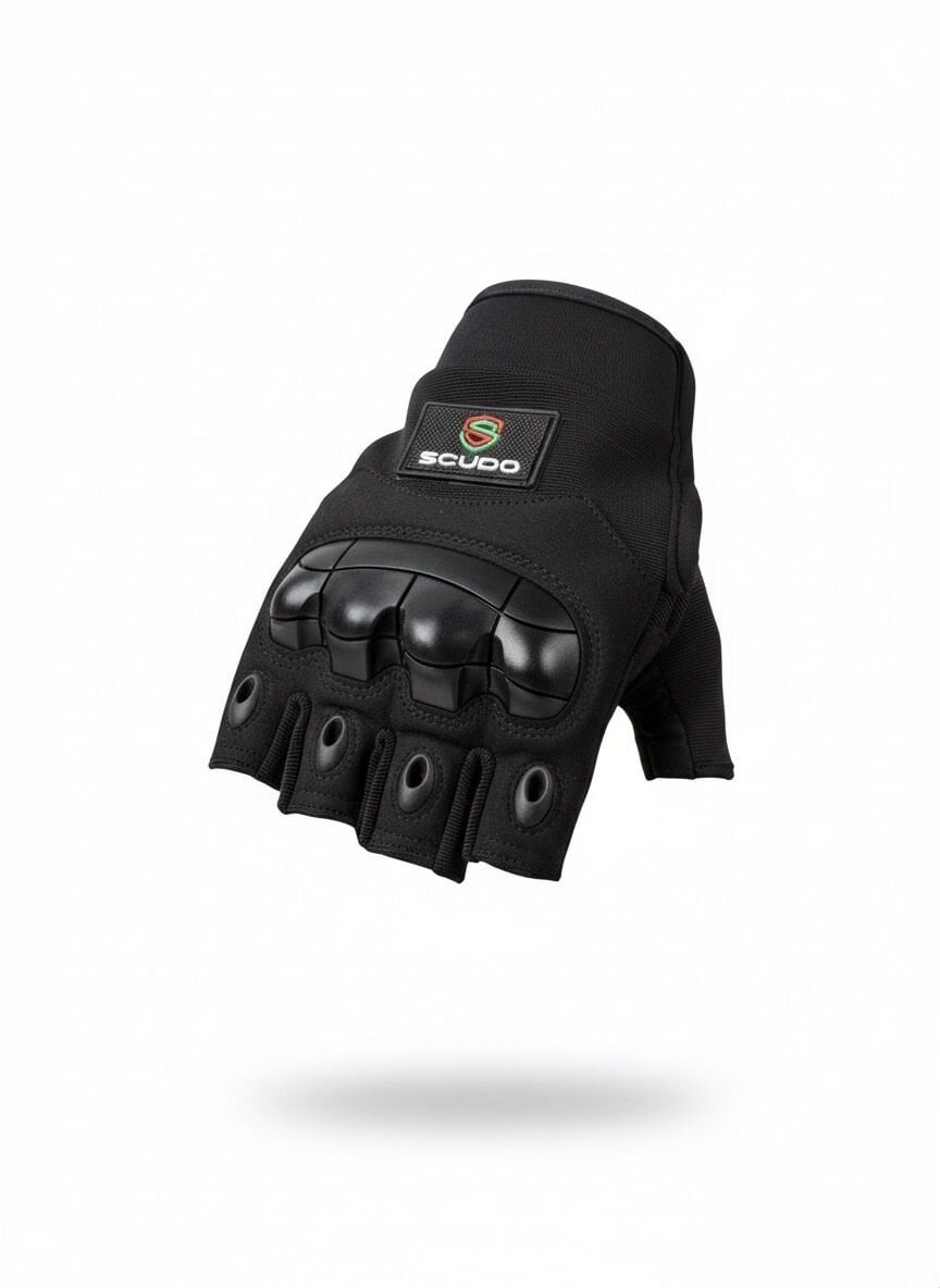Scudo Strike 1 Air Kısa Parmak Yazlık Motosiklet Eldiveni - CE EN 13594:2015 Sertifikalı XL