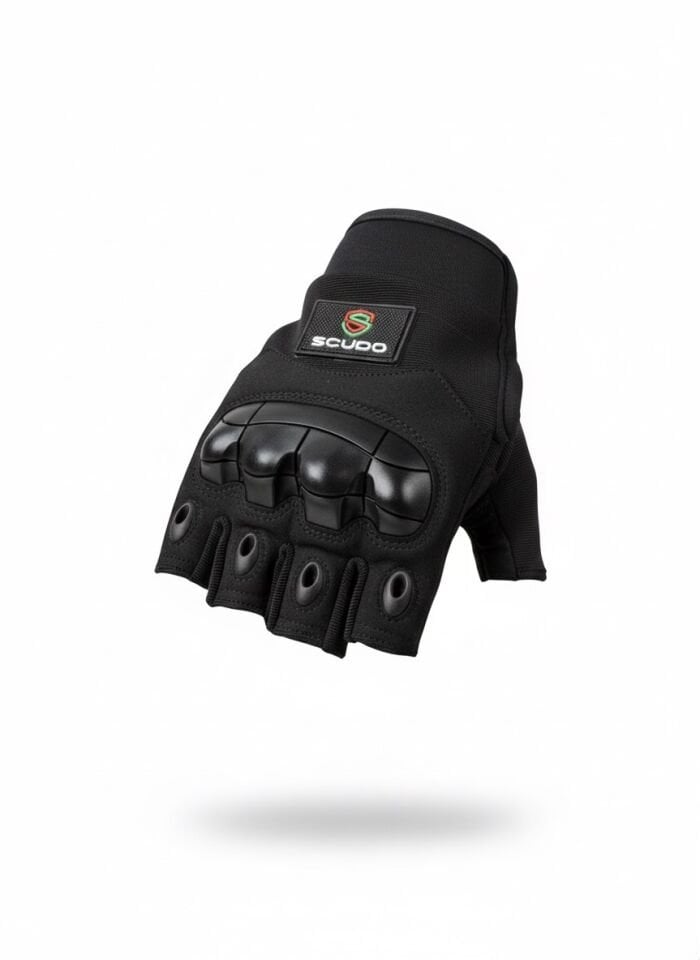 Scudo Strike 1 Air Kısa Parmak Yazlık Motosiklet Eldiveni - CE EN 13594:2015 Sertifikalı L