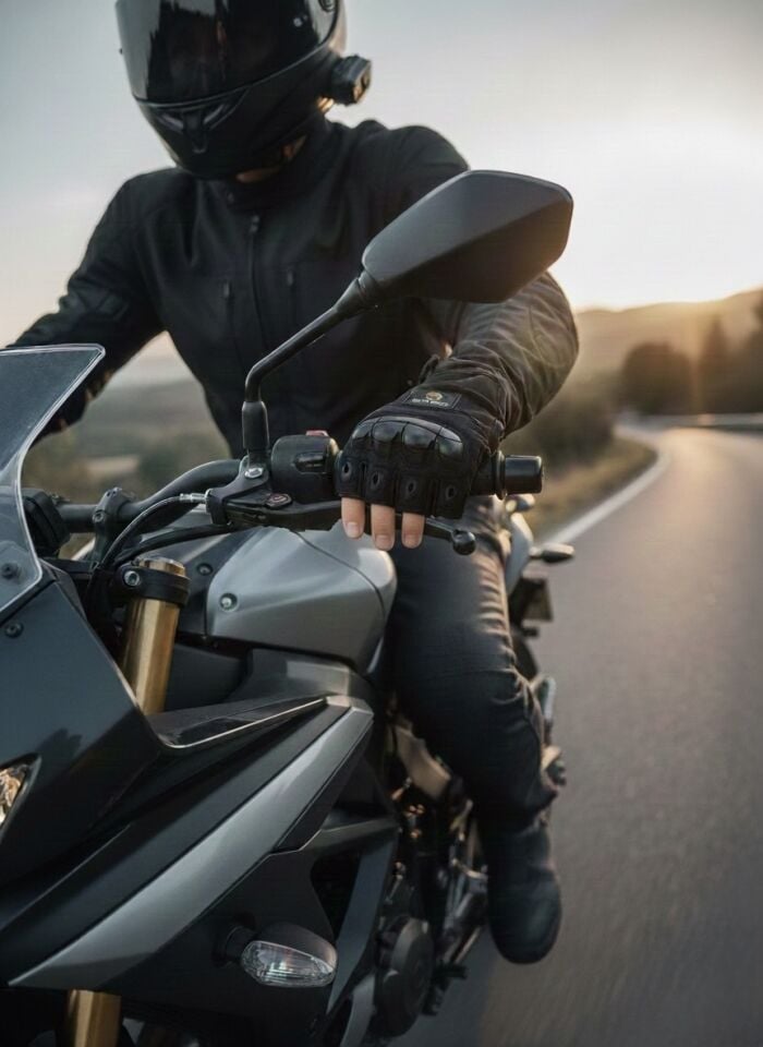 Scudo Strike 1 Air Kısa Parmak Yazlık Motosiklet Eldiveni - CE EN 13594:2015 Sertifikalı XL