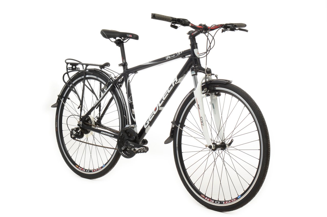 Geotech Life Man 28 Jant Şehir/Tur Bisikleti - Siyah - 48 cm
