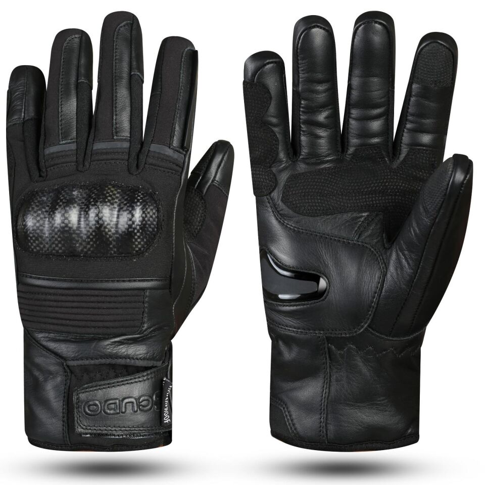 Scudo Parma WP Carbon 3 Waterproof Uzun Parmak Kışlık Motosiklet Eldiveni - CE EN 13594:2015 Sertifikalı M