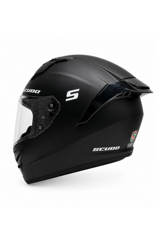 Scudo S Full Face Kapalı Motosiklet Kaskı Ece 22.06 Sertifikalı Mat Siyah XL
