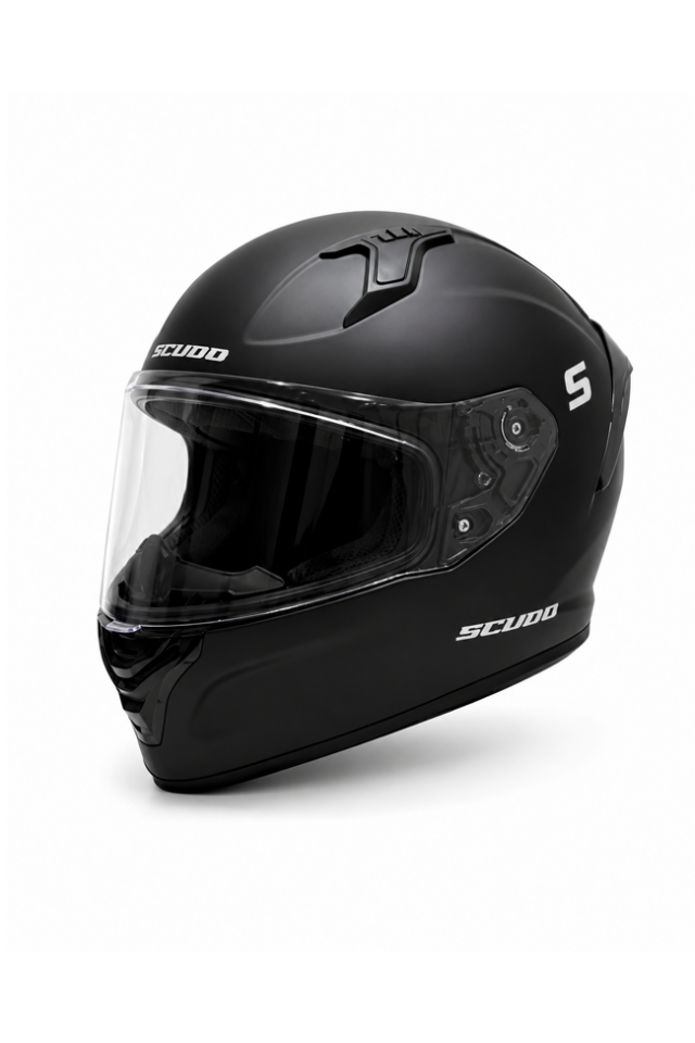 Scudo S Full Face Kapalı Motosiklet Kaskı Ece 22.06 Sertifikalı Mat Siyah XL